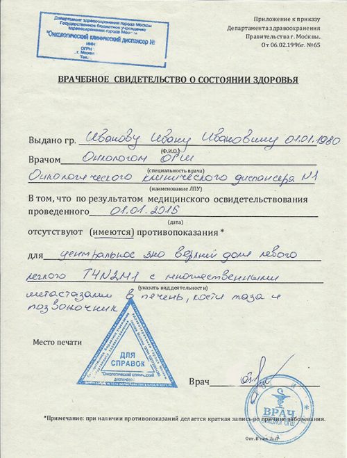 Онкологический диспансер Онкологический диспансер